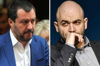 Saviano e il processo per diffamazione, nuovo rinvio: “Siamo a terza assenza Salvini”