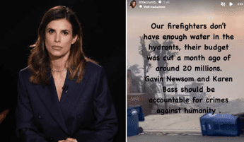 Los Angeles brucia, il dolore di Elisabetta Canalis: “Il mio cuore è lì”. L’attacco al sindaco