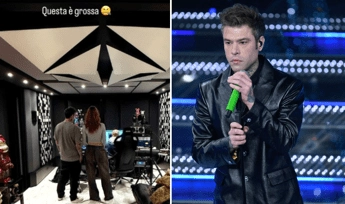 Fedez, la foto in studio con la ‘cantante misteriosa’. L’ipotesi dei fan